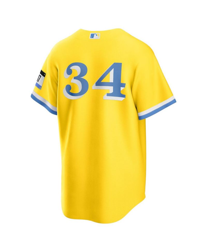 Men's David Ortiz Gold Boston Red Sox Retired Player City Connect Replica Jersey
