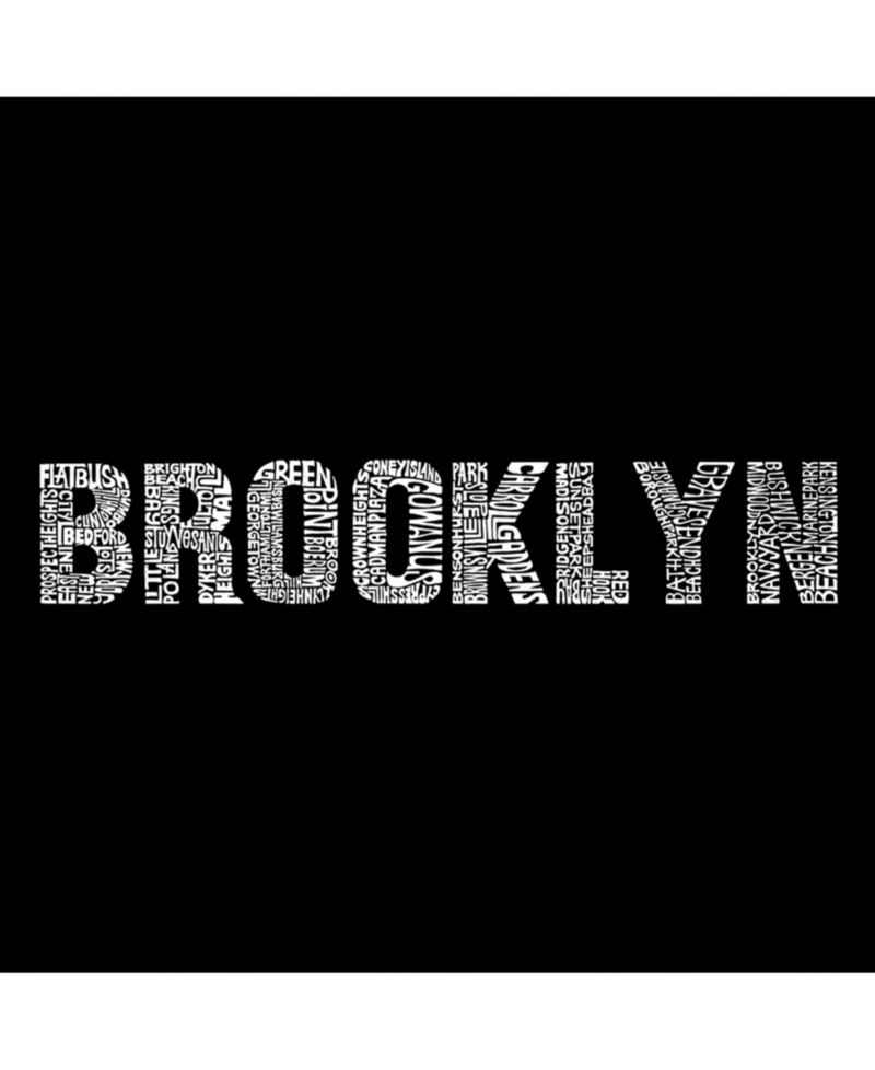 Men's Word Art Brooklyn Neighborhoods Crewneck Sweatshirt