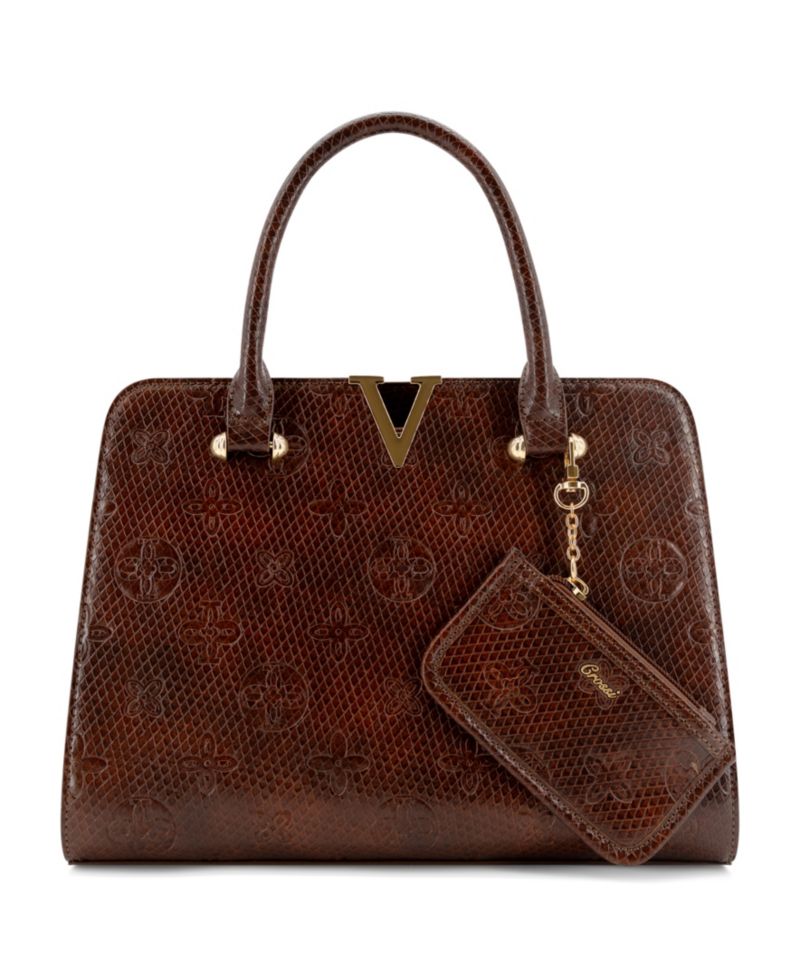 Nyla Structured Medium Satchel Handbag