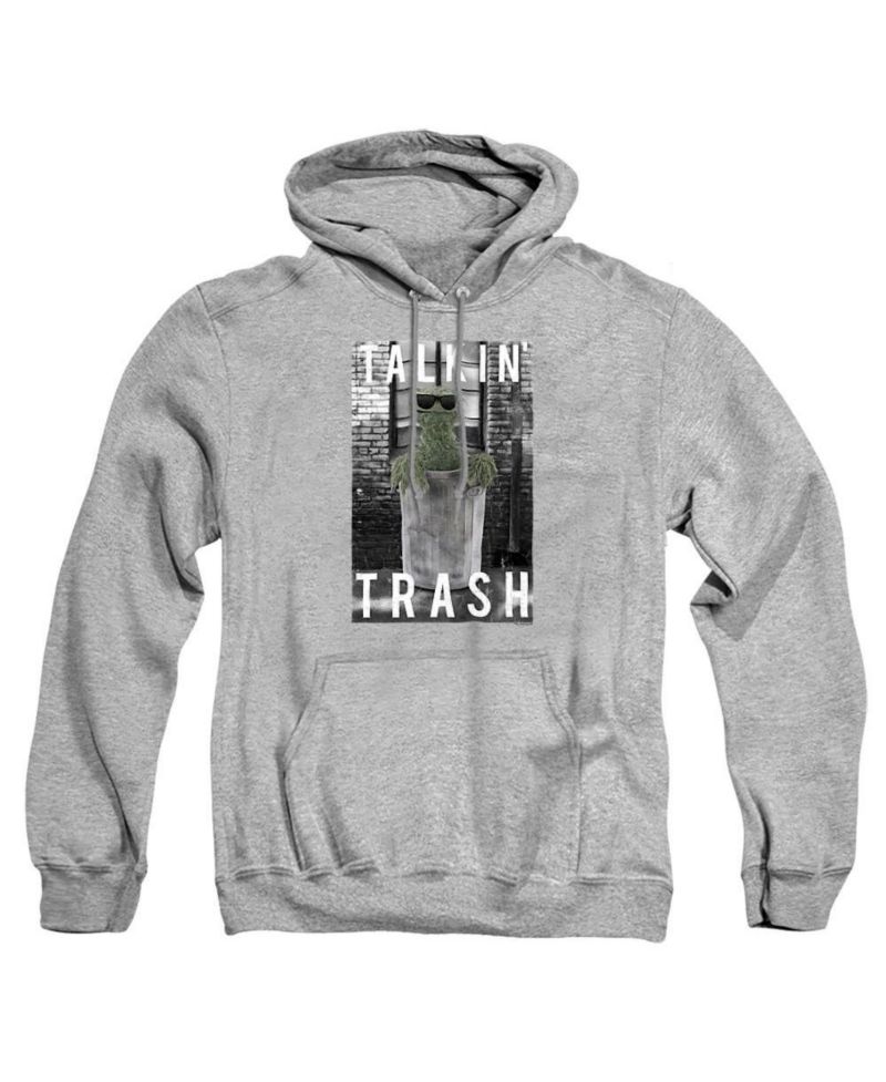 Men's Talkin Trash Pull-Over Graphic Kangaroo Pocket Hoodie