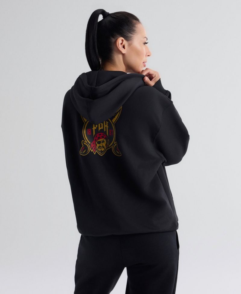 Women's Black Pittsburgh Pirates Authentic Collection City Connect Therma Hoodie