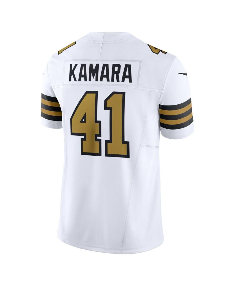 Men's Alvin Kamara White New Orleans Saints Alternate Vapor F.U.S.E. Limited Jersey