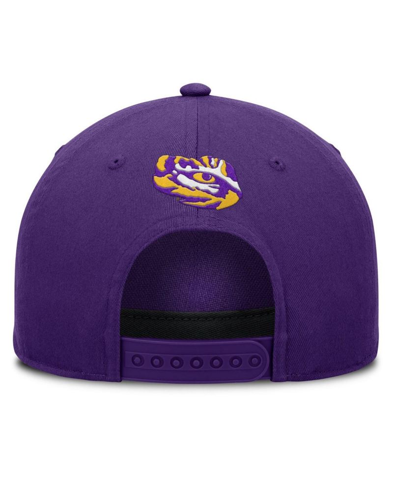 Men's Purple LSU Tigers Foul Ball Rope Adjustable Hat