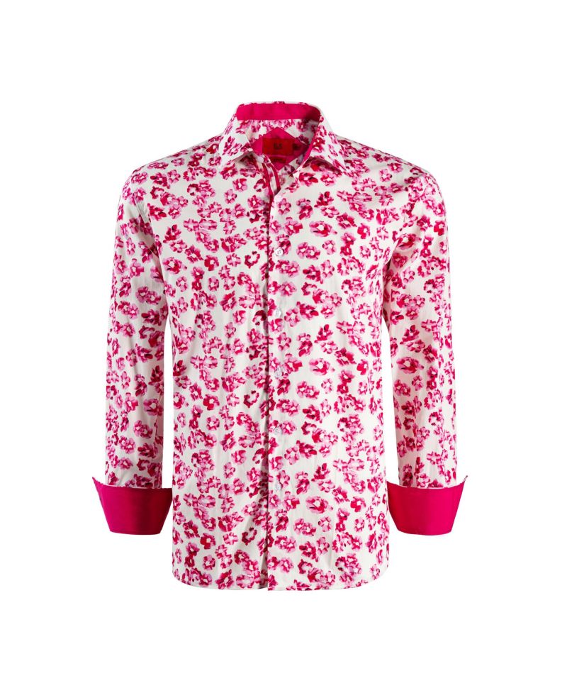 Big Boys Slim Fit Floral Sport Button-Down Shirt