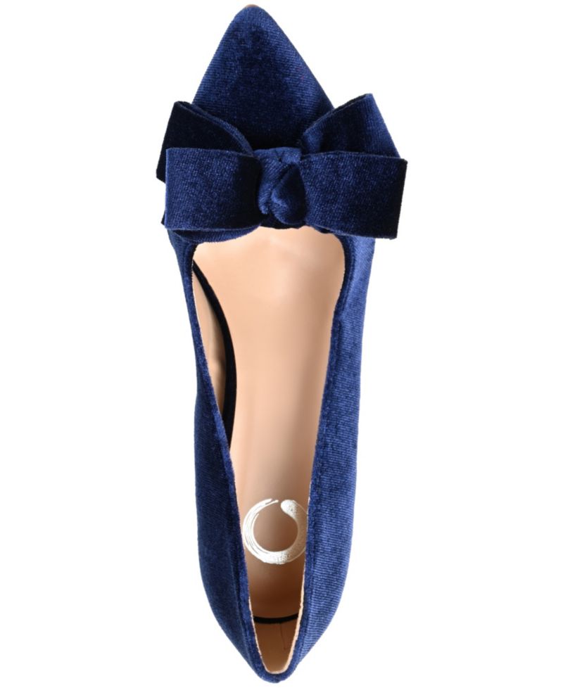 Women's Crystol Bow Pointed Toe Dress Pumps
