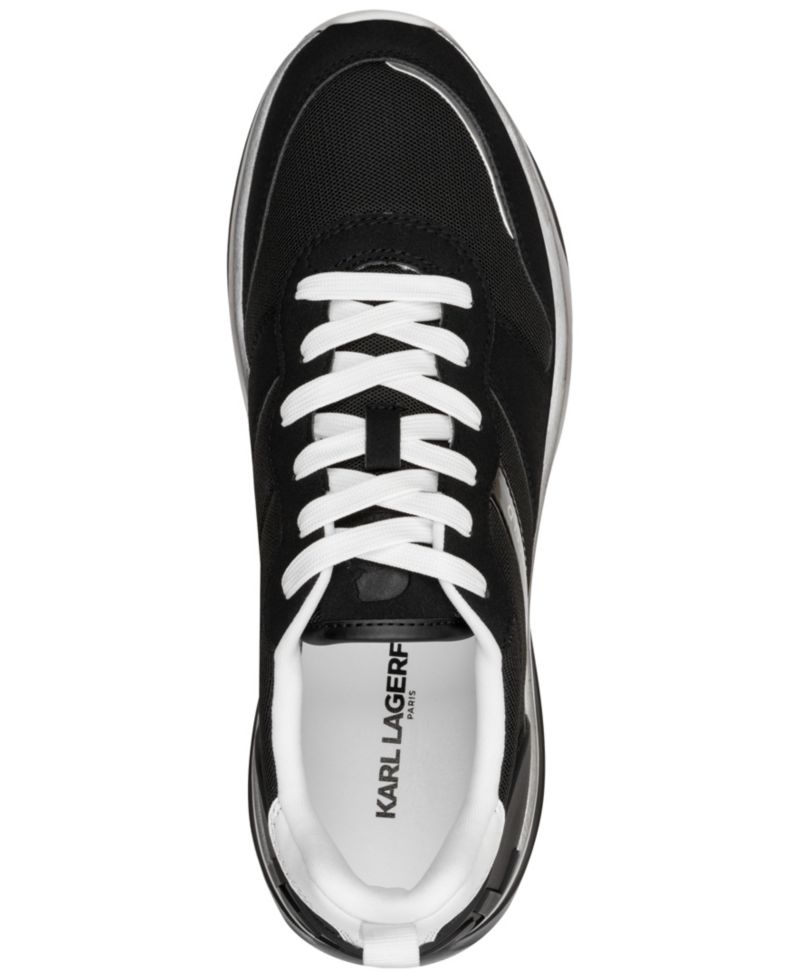 Karl Lagerfeld Men's Lace-Up Runner Logo Sneakers
