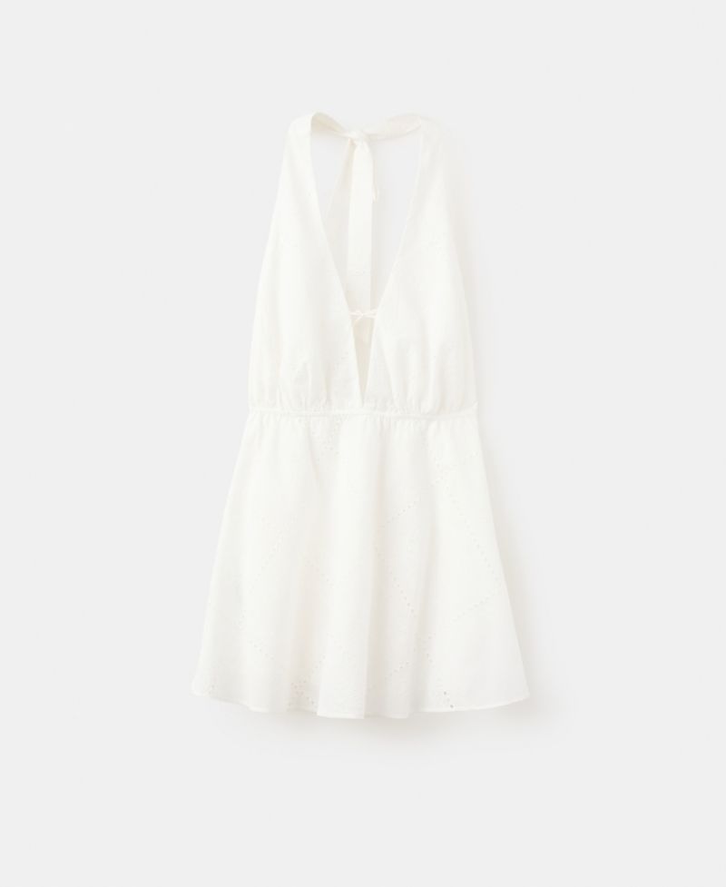Women's Openwork Embroidery A-Line Dress