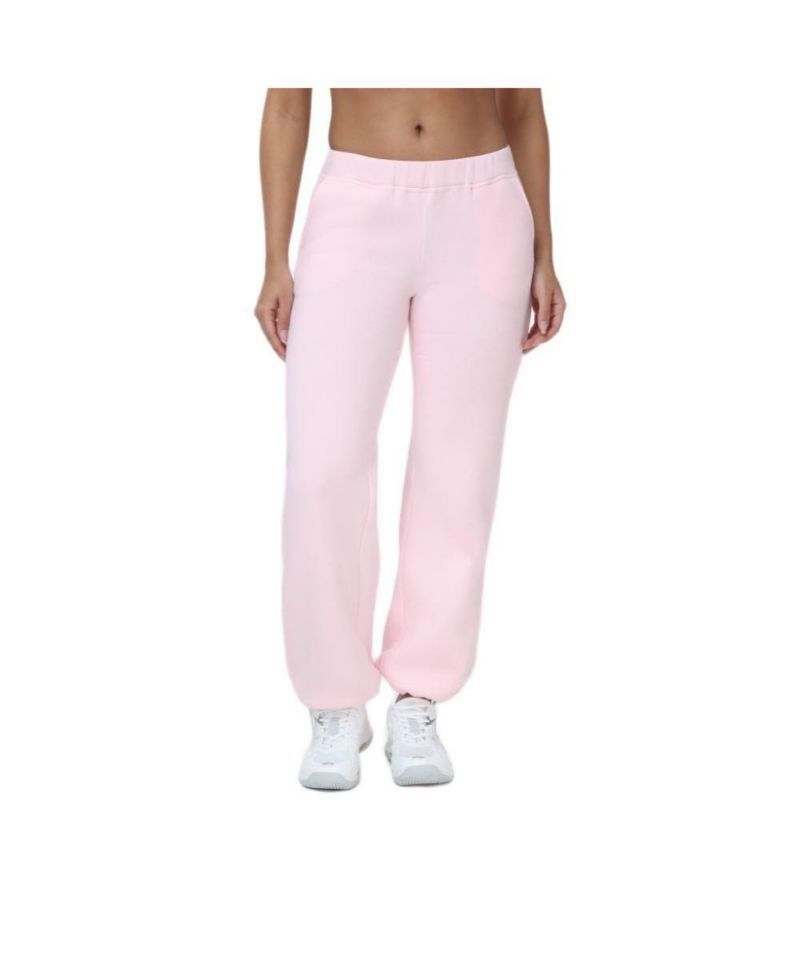 Women's Bubble Leg Bedazzled-Logo Velour Sweatpants