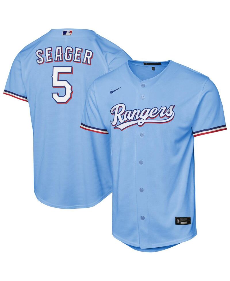 Big Boys and Girls Corey Seager Light Blue Texas Rangers Alternate Replica Jersey