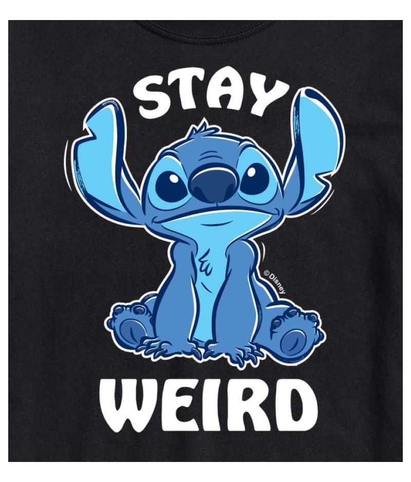 Hybrid Apparel Lilo and Stitch Weird Mens Short Sleeve Tee