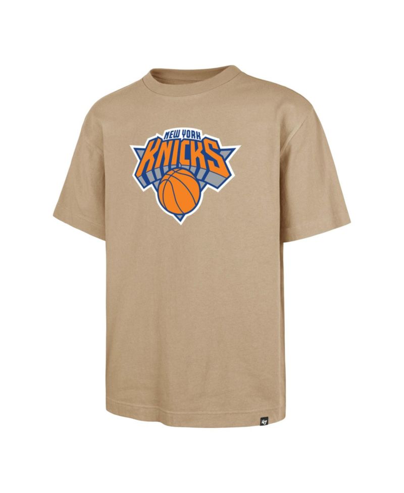 Men's '47 Khaki New York Knicks Regional Backer T-Shirt