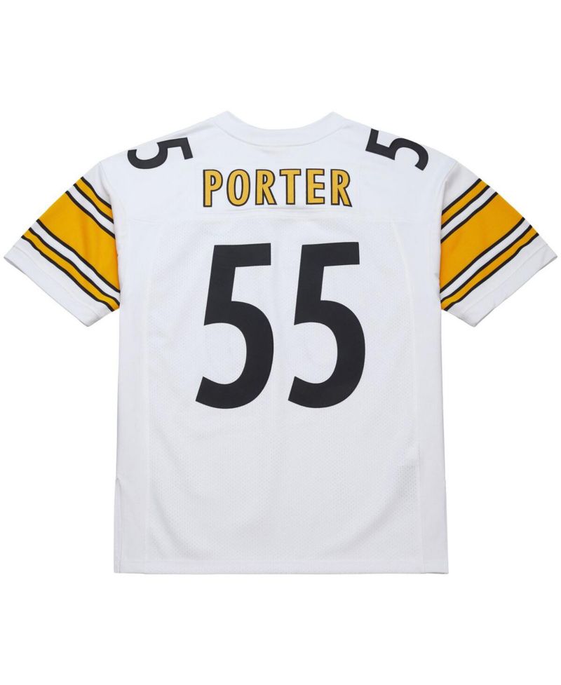Men's Joey Porter White Pittsburgh Steelers 2005 Authentic Throwback Retired Player Jersey