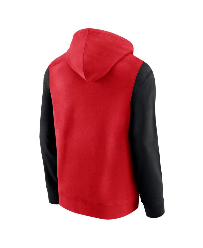 Men's Red Atlanta Hawks Scorer Pullover Hoodie