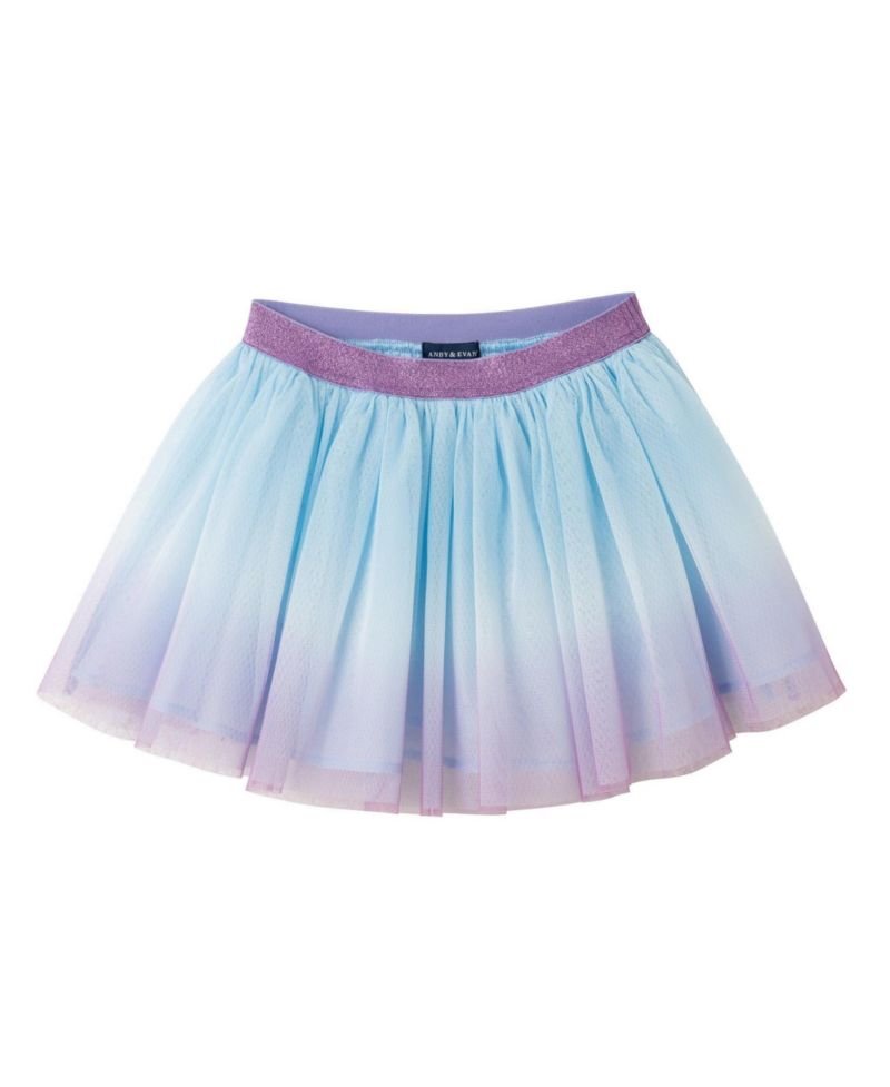Toddler/Child ( size 2T to 6X ) Ombre Tie Front Tee and Tutu Skirt Set