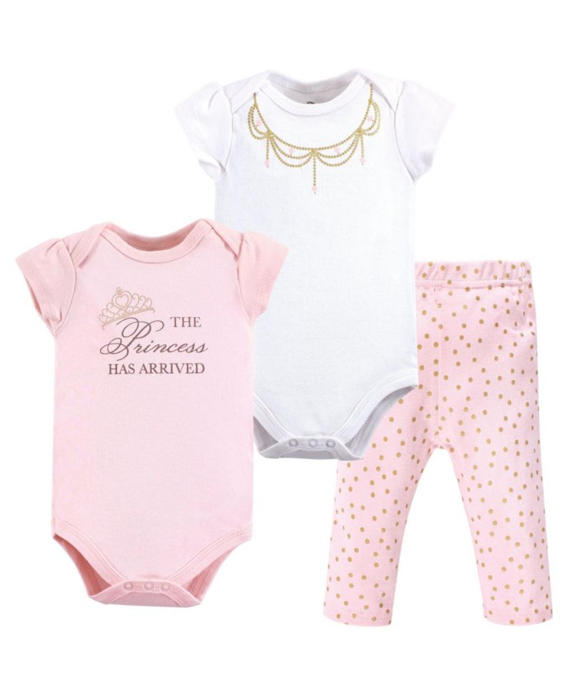 Baby Girls Treasure Soft Cotton Two-Piece Outfit Bodysuit & Pants