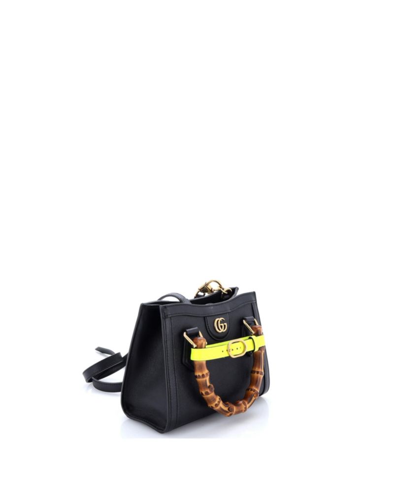 Mini Diana NM Bamboo Handle Tote Leather