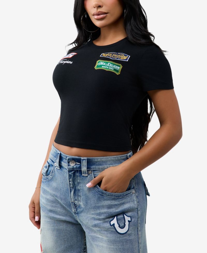 Women's Cropped Crewneck T-Shirts