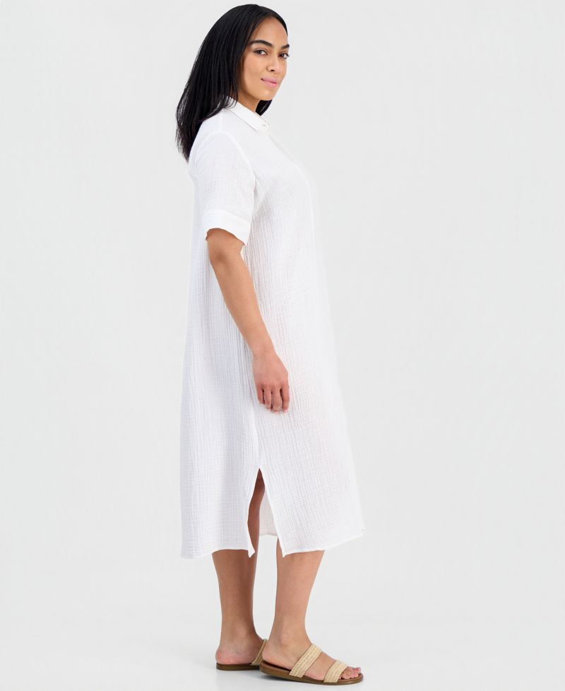 Women's Cotton Classic Collar Shirtdress