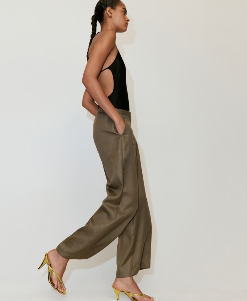 Women's High-Waisted Lyocell Pants