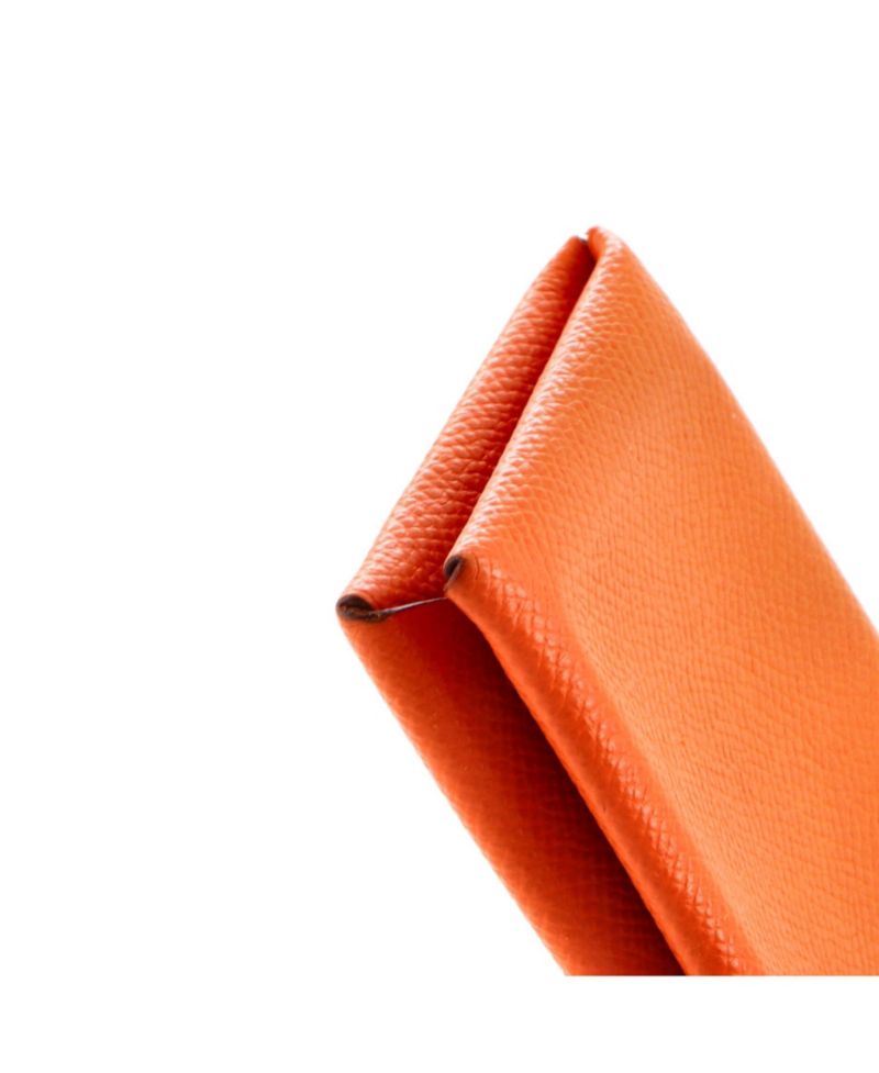 Calvi Epsom Leather Snap Envelope Design Card Case