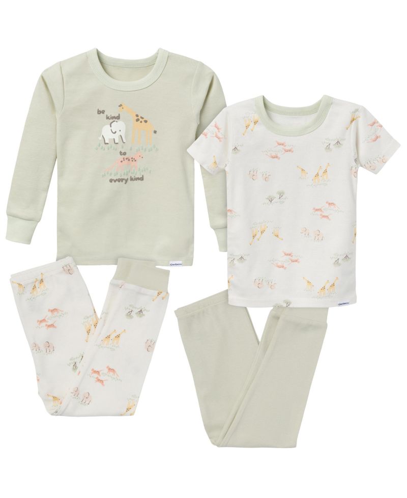 Baby Boys Pajamas Set, 4 Piece