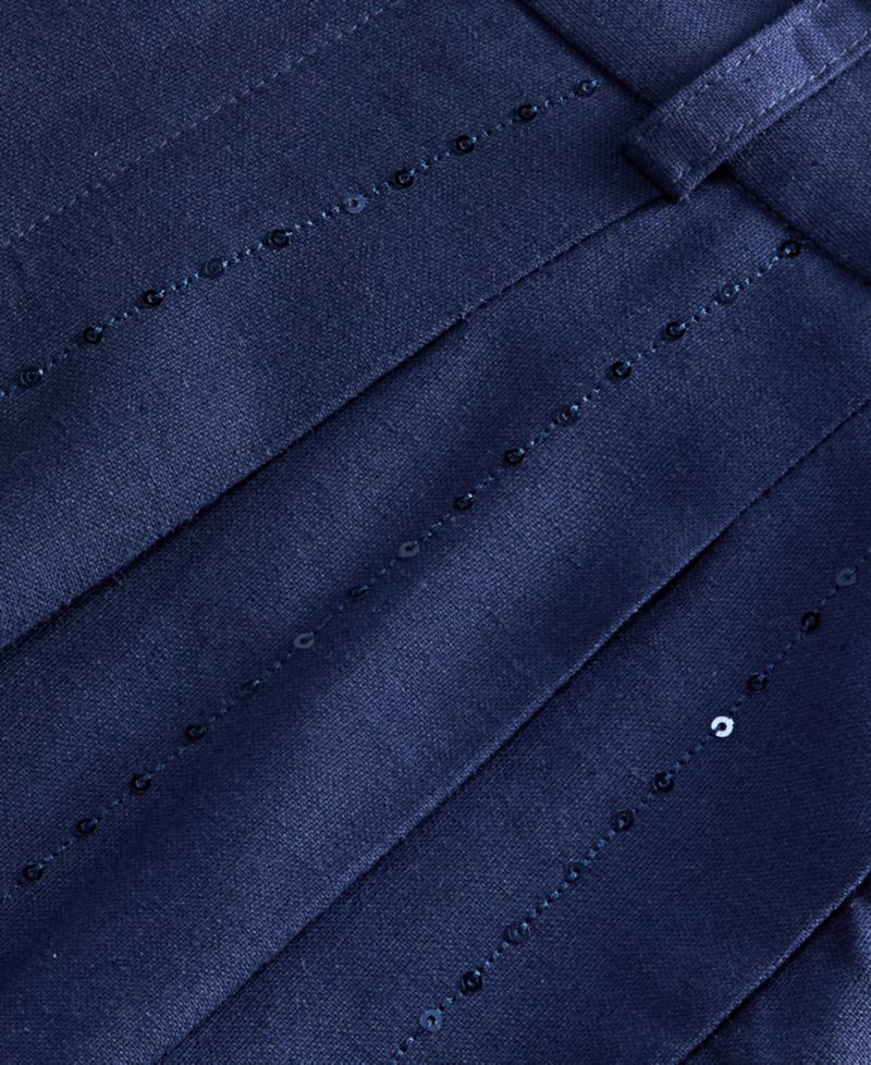 Women's Sequin Pinstripe Wide-Leg Pants