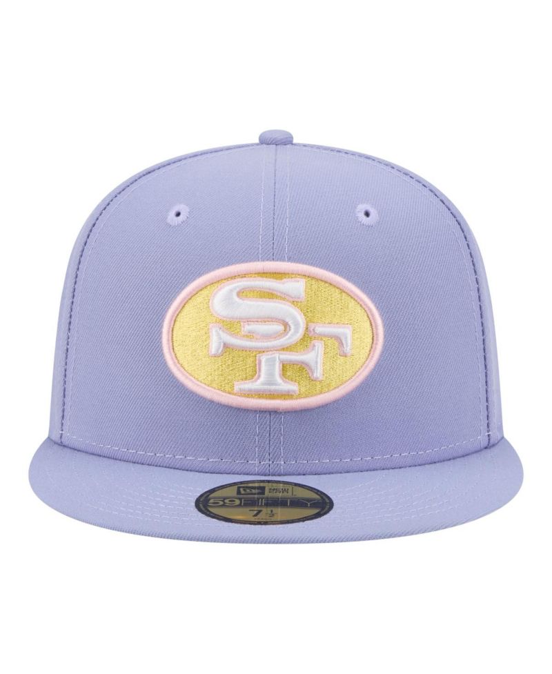 Men's Light Purple San Francisco 49ers Lavender Bloom 59FIFTY Fitted Hat