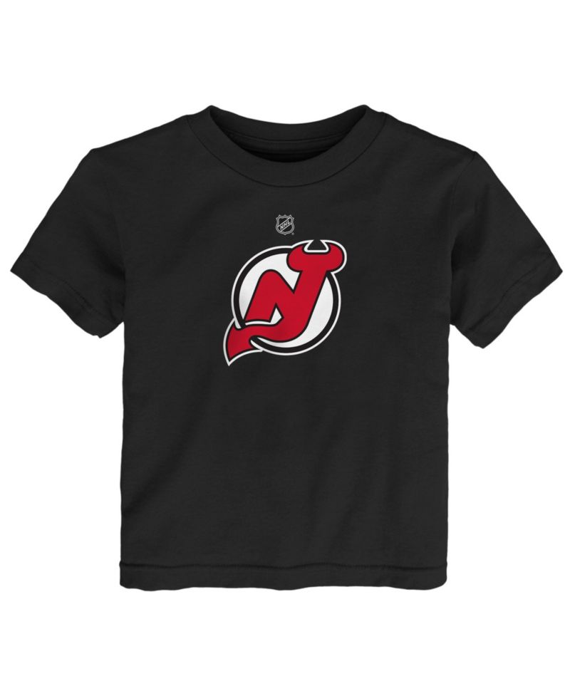 Baby Boys and Girls Black New Jersey Devils Primary Logo T-Shirt