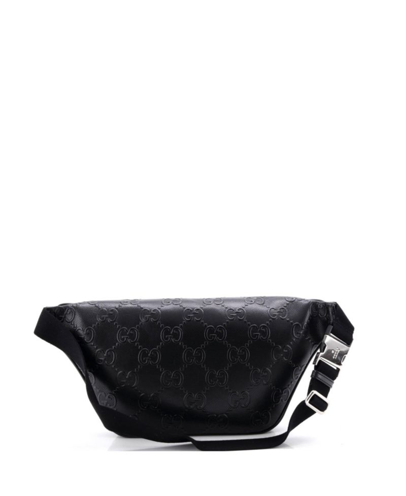 Front Pocket Belt Bag GG Embossed Perforated Leather