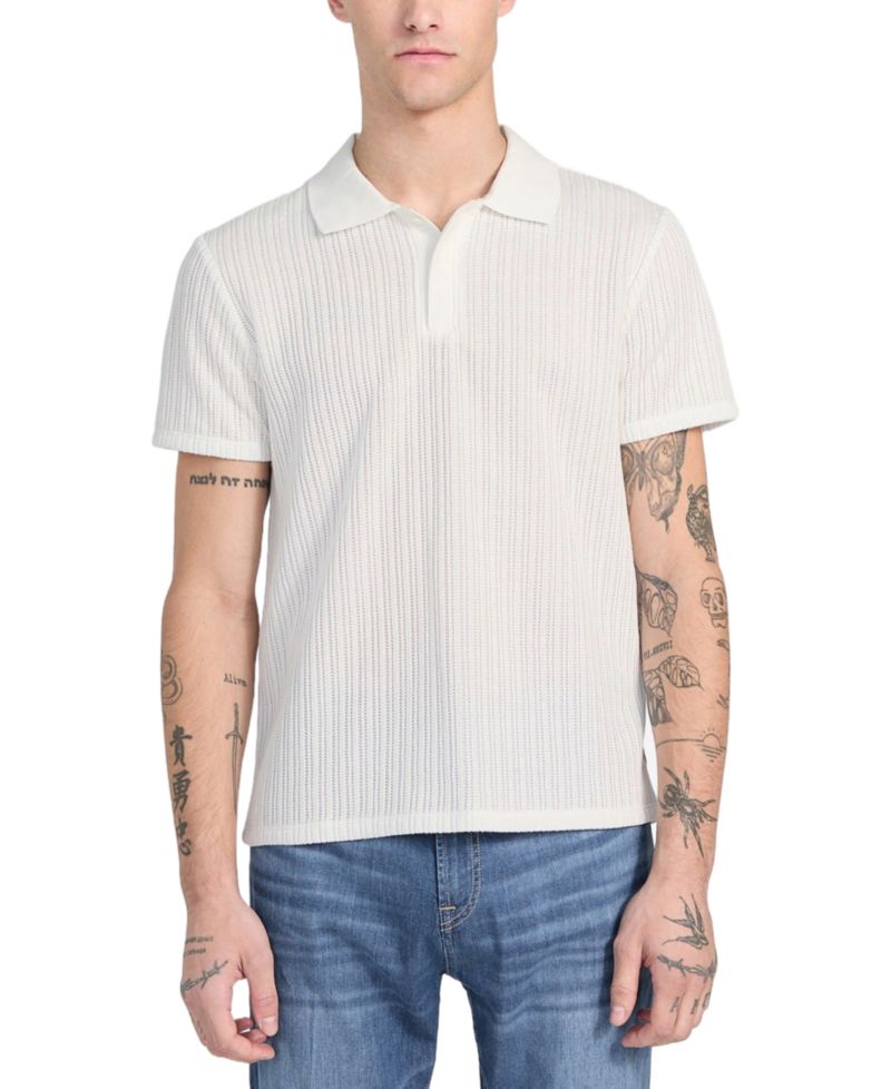 Men's Dario Knit Textured Polo Shirt