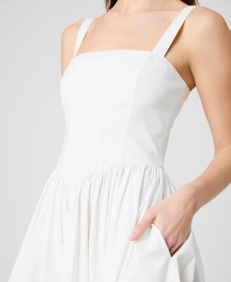 Women's Fitted Bodice Midi Dress