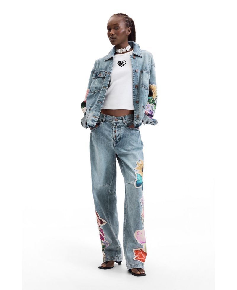 Women's Embroidered denim jacket