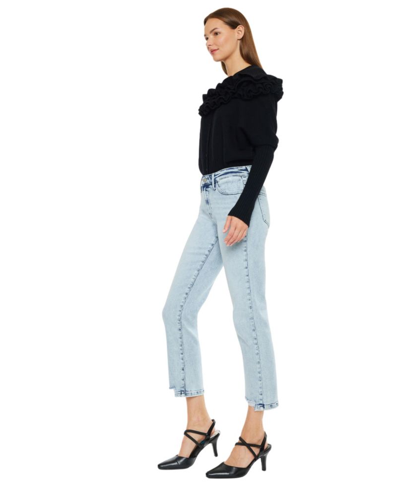 Women's Pam Mid Rise Crop Straight Jeans