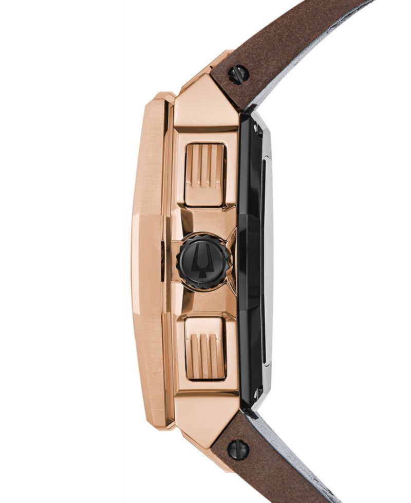 Men's Precisionist Brown Leather Strap Watch 44.7x46.8mm - A Special Edition