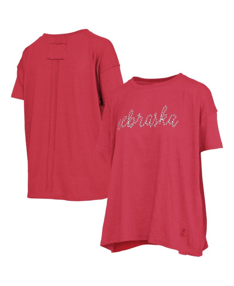 Women's Nebraska Huskers Oversized Heather T-Shirt