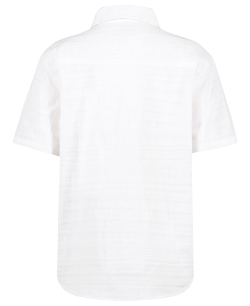 Boys' 8-20 Texture Stripe Woven Short-Sleeve Shirt