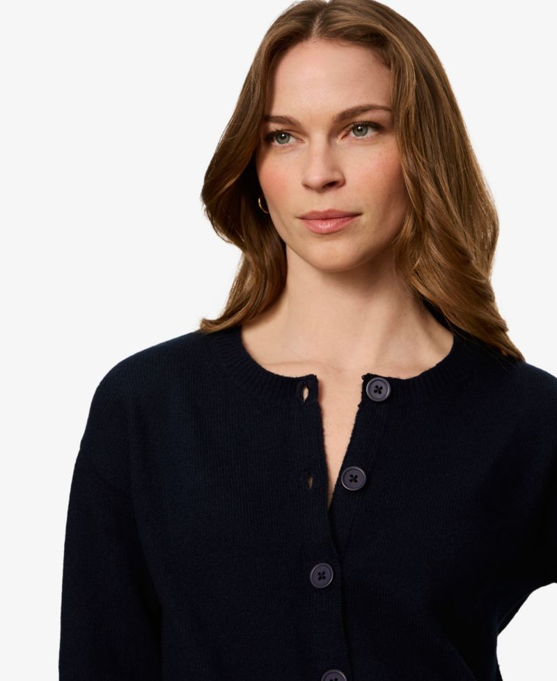 Petite Semi-Cropped Crewneck Sweater