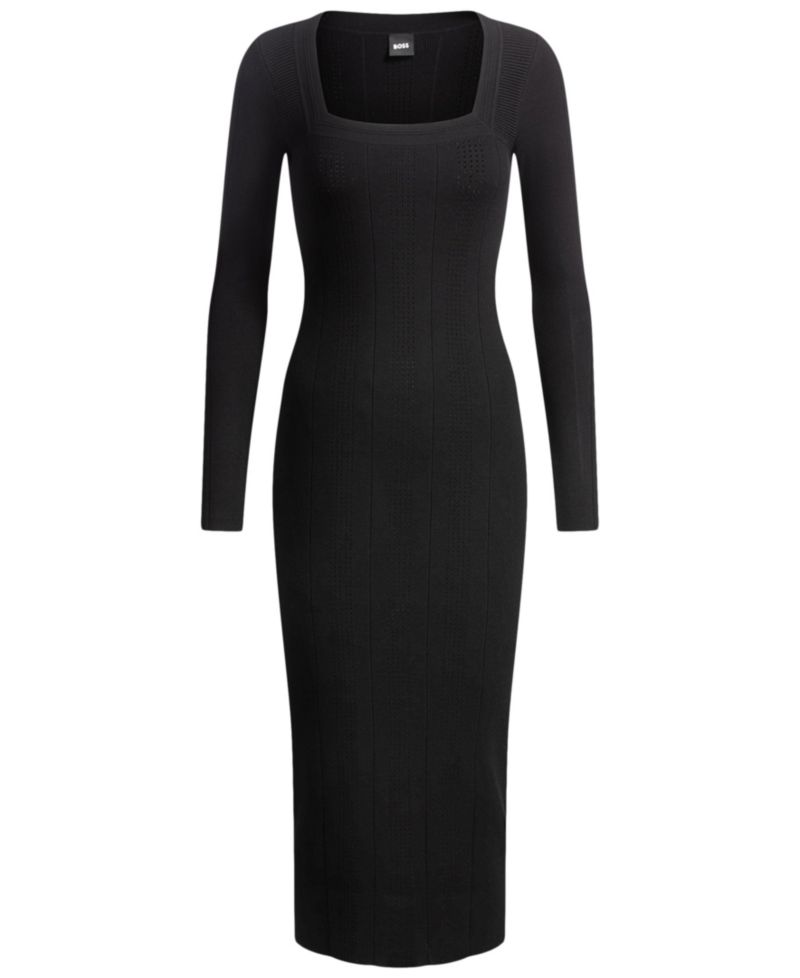 BOSS by Women's Knitted Relaxed-Fit Dress