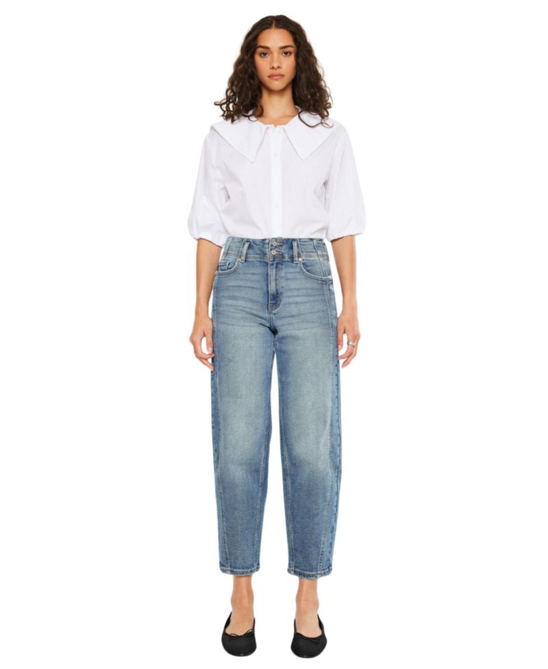 Women's USA Juniors' Jane Ultra High-Rise Slim Barrel Jeans