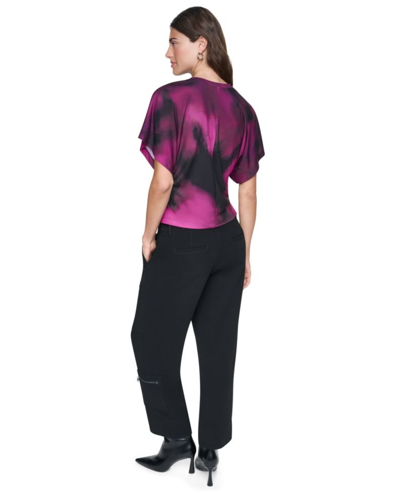 Women's Printed Wide-Sleeve T-Shirt