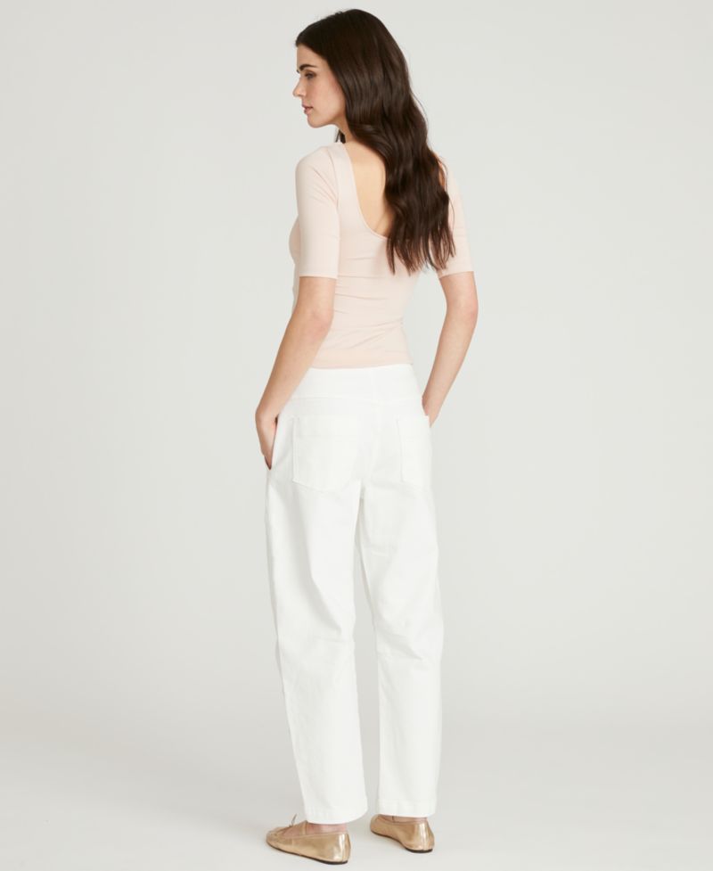 Women's Twyla Barrel Floral Embroidered Jeans