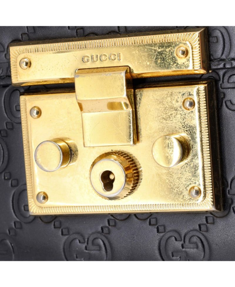 Medium Padlock Shoulder Bag Guccissima Leather