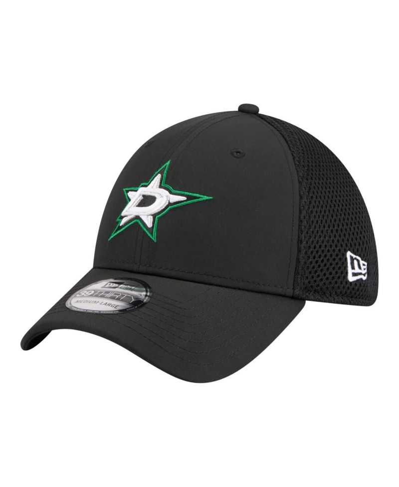 Men's Black Dallas Stars Logo 39THIRTY Flex Hat