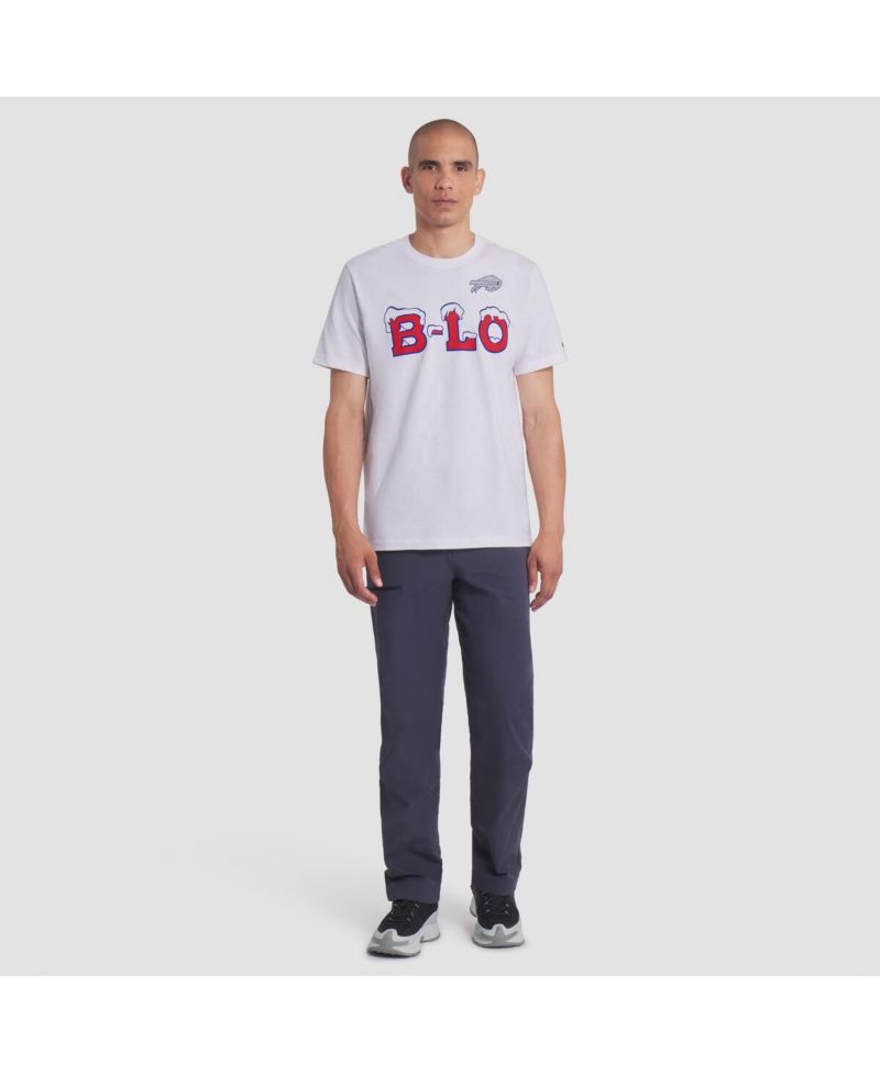 Men's White Buffalo Bills 2025 Rivalries Collection Essential T-Shirt