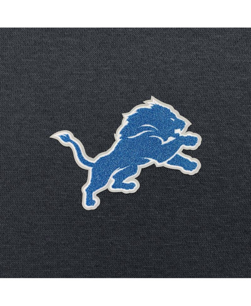 Men's Charcoal Detroit Lions Victory Chenille Pullover Hoodie
