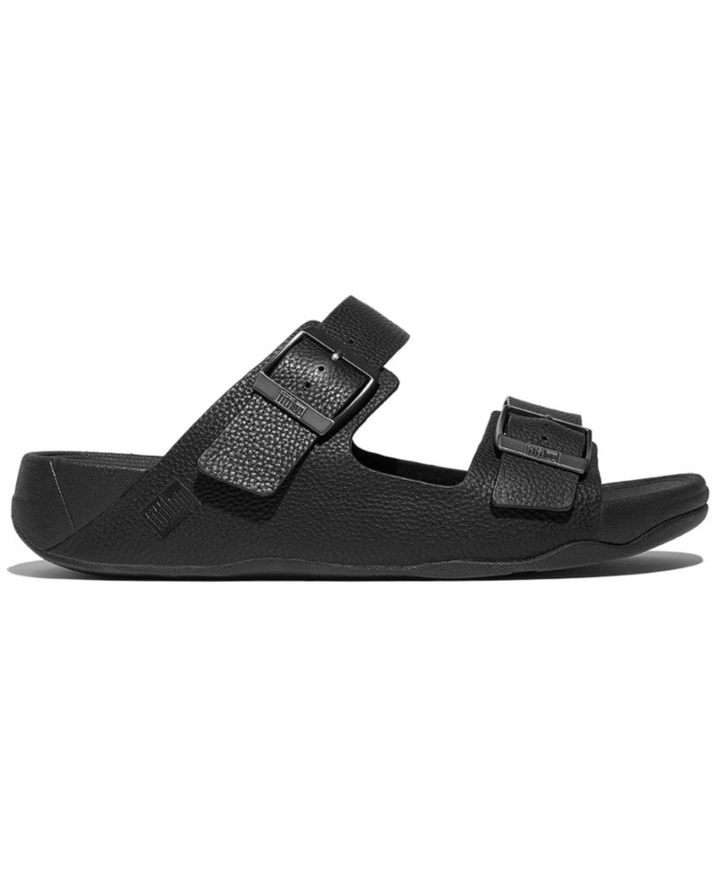 Men's Gogh Moc Buckle Tumbled Leather Slides