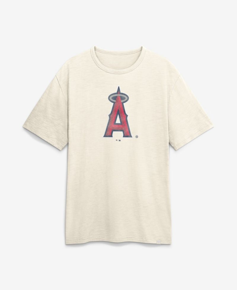 Men's Cream Los Angeles Angels Stadium Slub T-Shirt