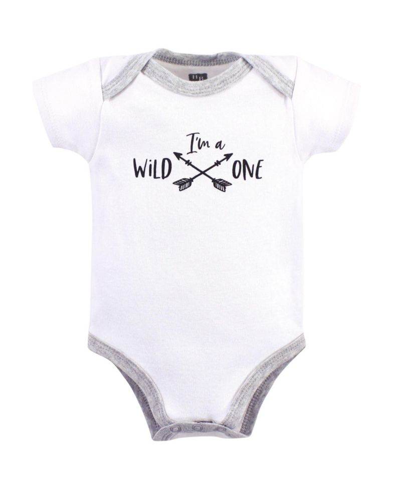 Baby Unisex Five-Piece Set of Cotton Infant All-in-One Bodysuits