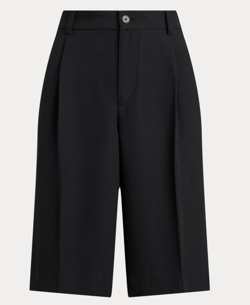 Women's High-Rise Double-Faced Bermuda Shorts