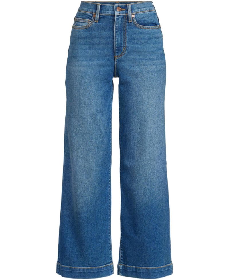 Women's Recover Denim High Rise Wide Leg Crop Jeans